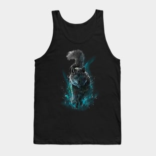 Funny wolf - ice version Tank Top